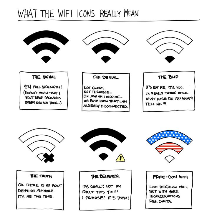 Why did the WiFi go to America? Because it wanted to connect to the LAN of the free!